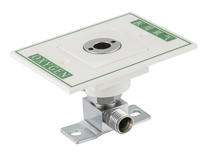 DIN type medical air conditioning flow meter gas outlet